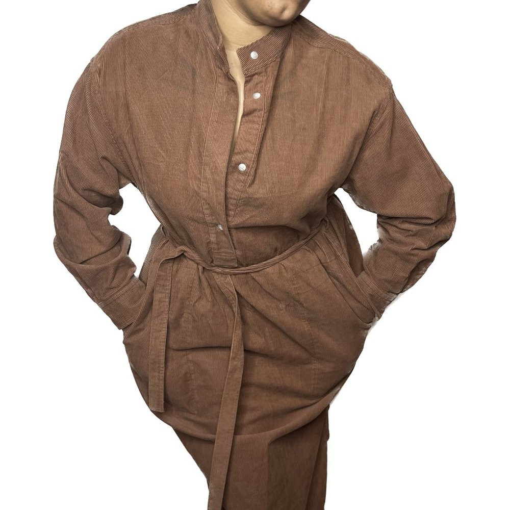 Tan UNIQLO Corduroy Dress
